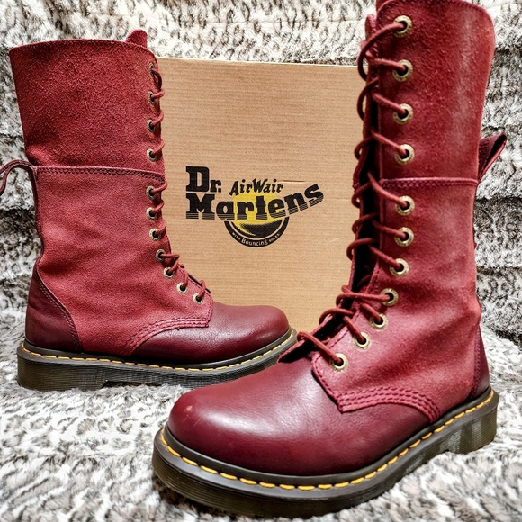 Dr. Martens Shoes - Dr. Martens Cherry Red Hazil